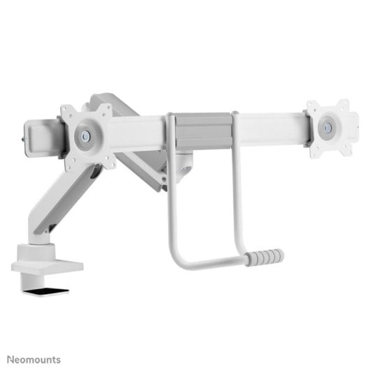Supporto da scrivania Neomounts DS75-450WH2 doppio monitor 17-32" molla a gas Topfix bianco