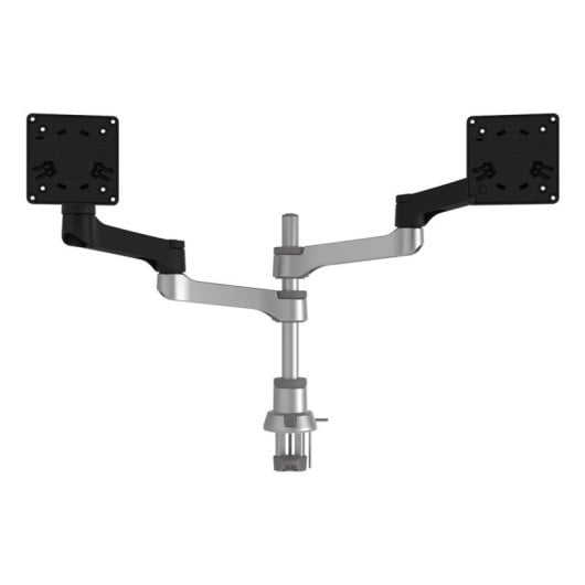Brazo para monitor R-Go Zepher Dual ajustable 8 kg 24-32" modular negro