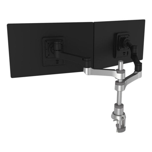 Brazo para monitor R-Go Zepher Dual ajustable 8 kg 24-32" modular negro