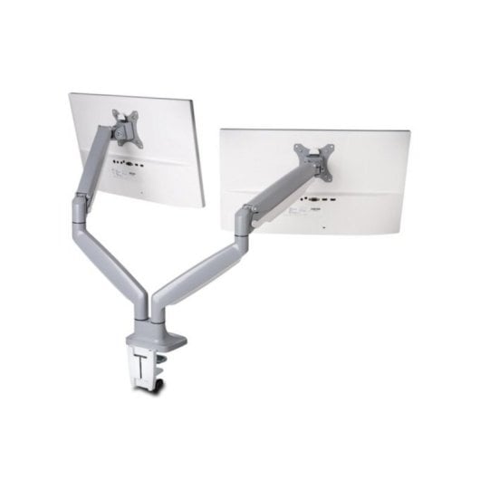 Ergonomischer Monitorarm SmartFit® für zwei Monitore, höhenverstellbar, 13-32 Zoll, 9 kg, silber
