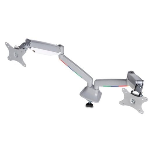 Ergonomischer Monitorarm SmartFit® für zwei Monitore, höhenverstellbar, 13-32 Zoll, 9 kg, silber