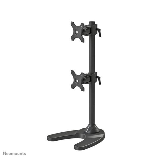 Supporto da scrivania per doppio monitor Neomounts FPMA-D700DDV, regolabile, nero, 10-27"