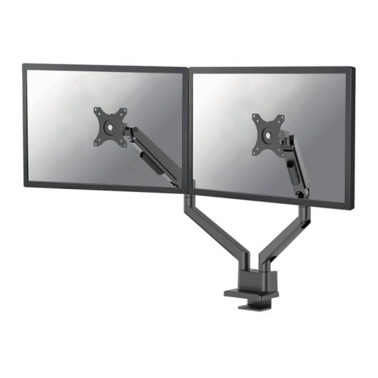 Supporto da scrivania Neomounts DS70-250BL2 braccio doppio a molla a gas per monitor 17-32'' nero regolazione completa Topfix/Clamp