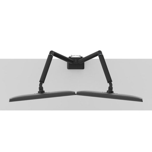 Supporto da scrivania Neomounts DS70-250BL2 braccio doppio a molla a gas per monitor 17-32'' nero regolazione completa Topfix/Clamp