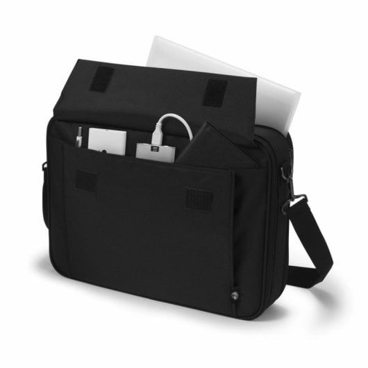 Maletín DICOTA Eco Multi Plus BASE 17.3" poliéster reciclado negro con bandolera