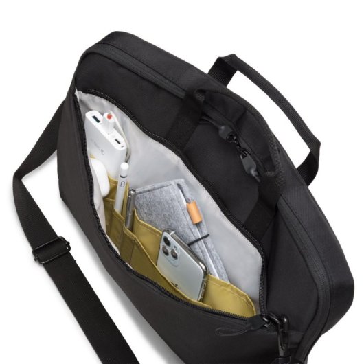 Maletín DICOTA Slim Eco MOTION 12-13.3" Poliéster Reciclado Negro Bolsillos Extra