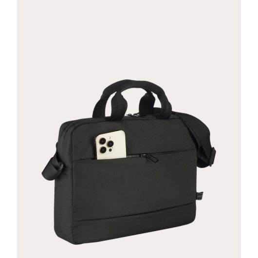 Maletín Tucano Global 13/14 Pulgadas Negro Asa y Tirante Material Reciclado