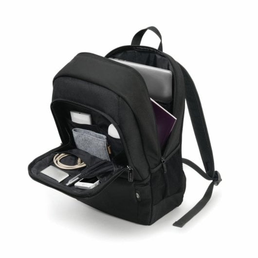 Mochila DICOTA Eco Backpack BASE 17.3" Polyester Negra con Material Reciclado 28L