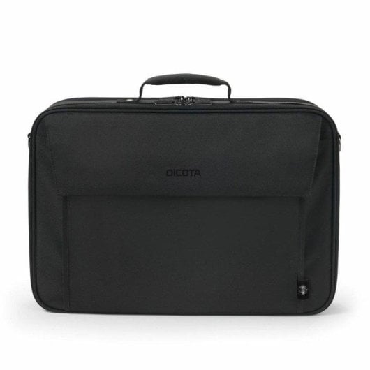 Maletín Dicota Eco Multi Plus BASE 15.6" Negro Poliéster Reciclado Bolsillos Multiusos