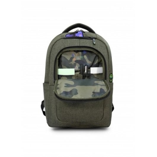 Mochila Urban Factory CYCLEE City 15.6" Poliéster Reciclado Khaki 790 g