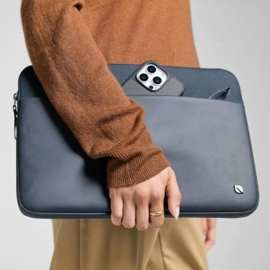 Funda Incase ARC Sleeve Navy poliéster reciclado portátil hasta 16 pulgadas impermeable