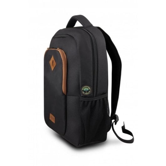 Mochila Urban Factory ECB14UF para portátil 14" PET ecológica negra con compartimento tablet