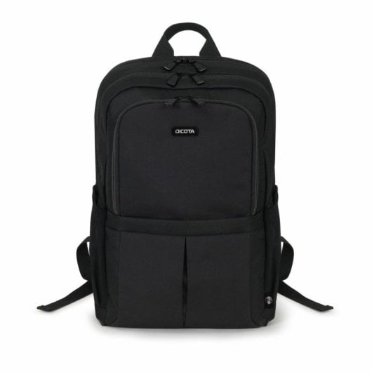 Mochila DICOTA SCALE 15.6" negra PET reciclado bolsillos frontales y laterales 800 g