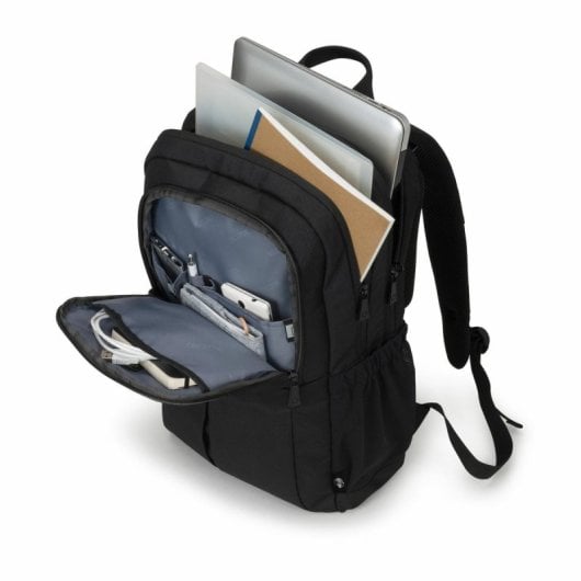 Mochila DICOTA SCALE 15.6" negra PET reciclado bolsillos frontales y laterales 800 g