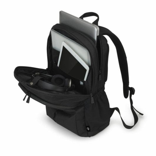 Mochila DICOTA SCALE 15.6" negra PET reciclado bolsillos frontales y laterales 800 g