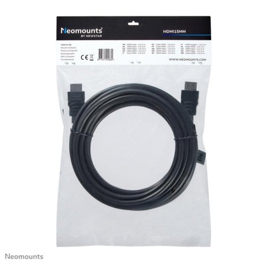 Cavo HDMI Neomounts HDMI15MM 5m Tipo A Maschio a Maschio Nero