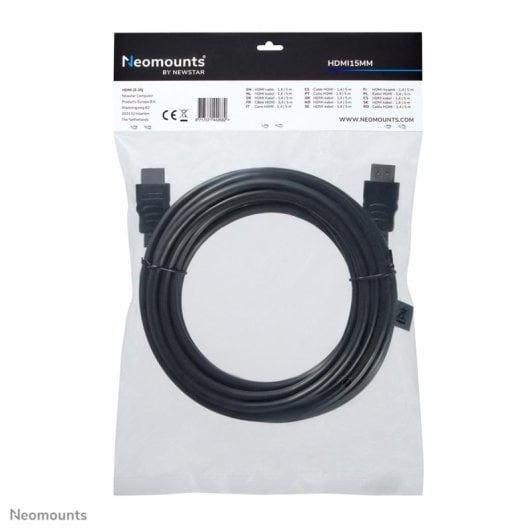 Cavo HDMI Neomounts HDMI15MM 5m Tipo A Maschio a Maschio Nero