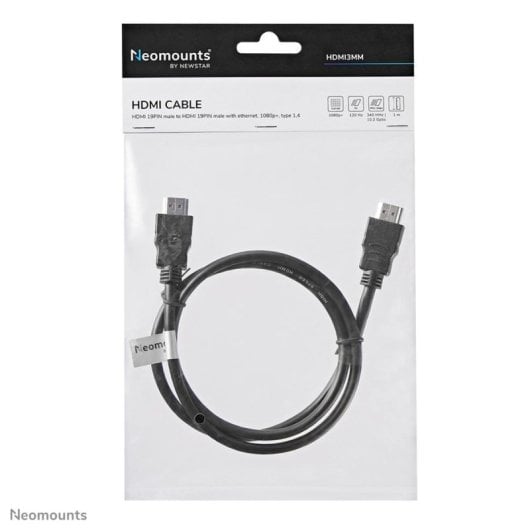 Cavo HDMI Neomounts HDMI3MM 1 m, HDMI tipo A (Standard), 10,2 Gbit/s, Nero