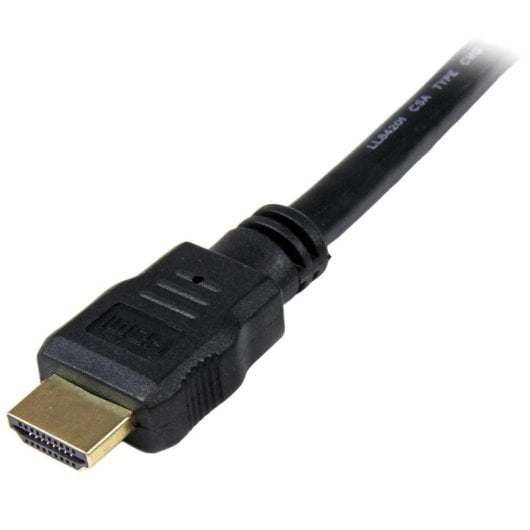 HDMI-Kabel StarTech HDMM50CM 0,5 m High Speed 4K 3D ARC Schwarz vergoldete Stecker