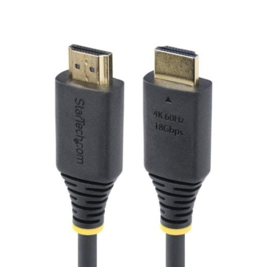 Cable HDMI StarTech 30cm 4K 60Hz HDR10 ARC TPE chapado en oro negro