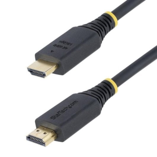 Cable HDMI StarTech 30cm 4K 60Hz HDR10 ARC TPE chapado en oro negro