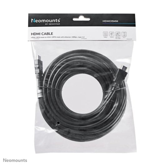 Cavo HDMI Neomounts HDMI35MM 10 metri, HDMI tipo A, 10,2 Gbit/s, Nero