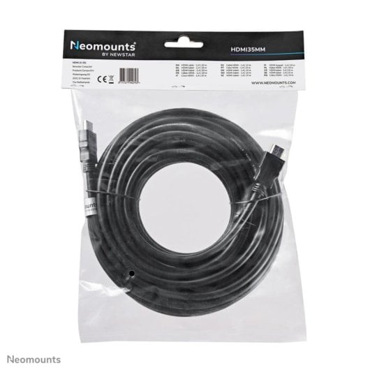 Cavo HDMI Neomounts HDMI35MM 10 metri, HDMI tipo A, 10,2 Gbit/s, Nero