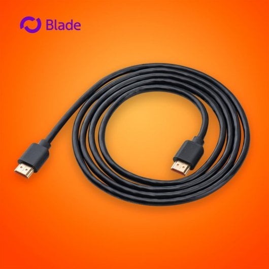 Cable HDMI Blade Gaming Bulk 8K 2.1 2 m Conectores Oro Negro Alta Velocidad