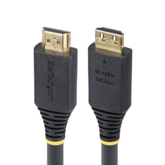 HDMI Kabel 6,1 m mit Grip-Goldkontakten, 4K 60Hz HDR10 ARC 18Gbps, Schwarz