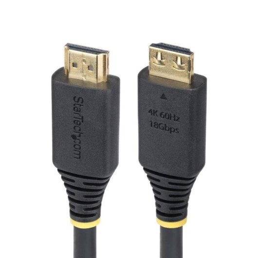 Cable HDMI StarTech 3 m UHD 4K 60Hz HDR10 2.0 Conectores Oro TPE Negro