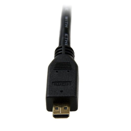 StarTech.com 2m Micro HDMI auf HDMI Kabel mit Ethernet, 4K bis 30Hz, HDMI 1.4b, Schwarz