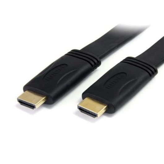 Cable HDMI StarTech HDMM5MFL 5m Plano Alta Velocidad Ultra HD 4K Ethernet Negro