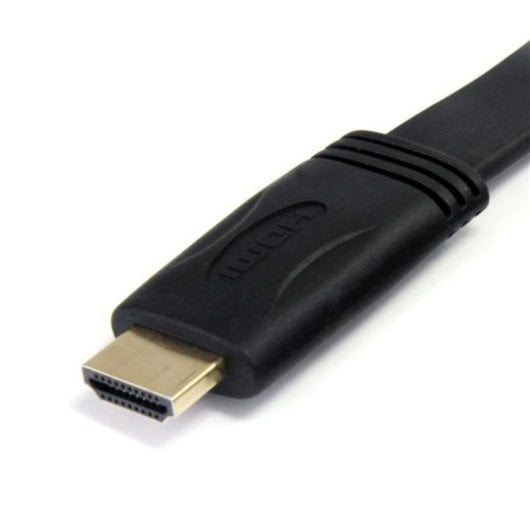 Cable HDMI StarTech HDMM5MFL 5m Plano Alta Velocidad Ultra HD 4K Ethernet Negro