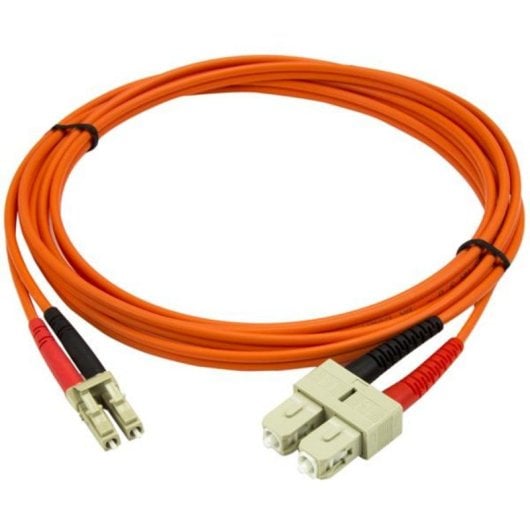 LWL-Patchkabel StarTech.com 50FIBLCSC2 Duplex Multimode OM2 LC-SC 2m LSZH Orange