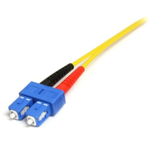 Cabo de fibra óptica StarTech.com SMFIBLCSC1 1 m monomodo duplex LC a SC LSZH amarelo