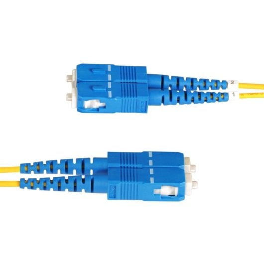 Cable de Fibra Óptica StarTech LC a SC OS2 9/125µm 1m Dúplex LSZH Amarillo