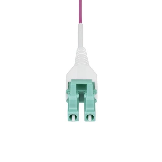 Cabo de Fibra Óptica Multimodo StarTech LC a LC OM4 2 m OFNR Uniboot Violeta 40G/100G