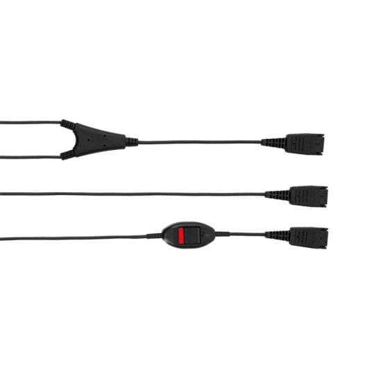 Cable Jabra 8800-02-01 Negro Supervisión QD a 2x QD con Silenciador
