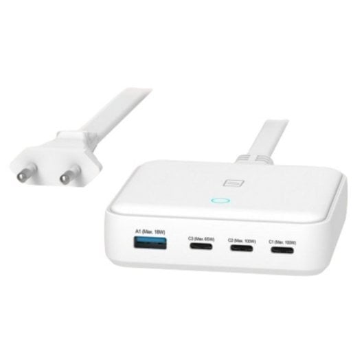 Fuente de Alimentacion Tucano 100W Quick Charge 3.0 MA-DEGAN100-EU-W 3x USB-C 1x USB-A Blanco