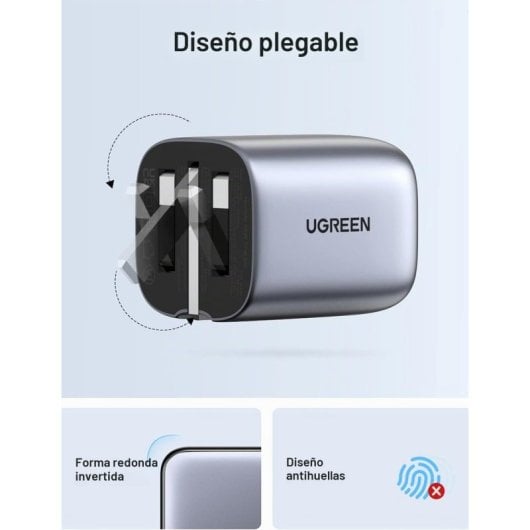 Carregador de Parede Ugreen Nexode Pro 65W 2xUSB-C 1xUSB-A + Cabo