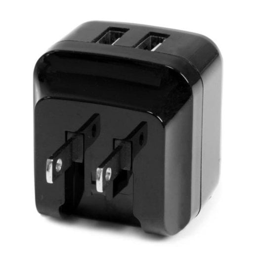 USB-Ladegerät StarTech.com USB2PACBK Schwarz 2 USB 17W Universal Reiseadapter AC