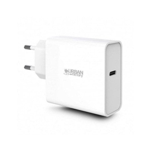 Urban Factory Powee Caricatore Universale 65W USB-C Cavo 2m Bianco