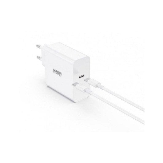 Urban Factory Powee Caricatore Universale 65W USB-C Cavo 2m Bianco
