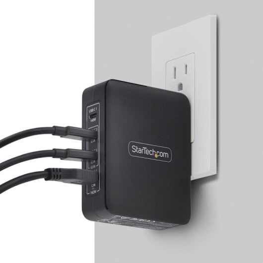 Netzteil StarTech.com USB-C GaN PD 140W 3x USB-C 1x USB-A International Schnellladung