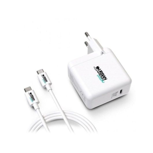 Carregador USB-C 65W Urban Factory CYCLEE Universal Branco 2 m