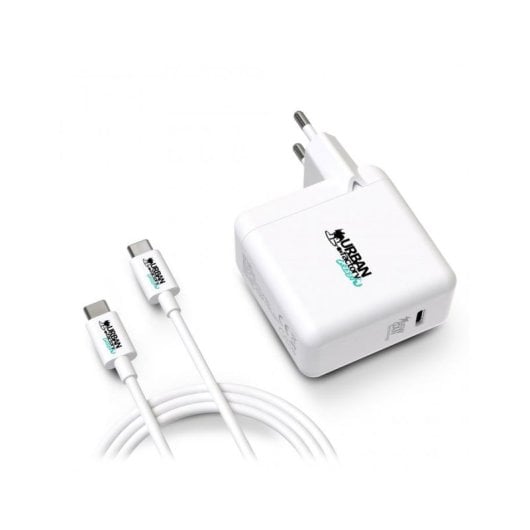 Carregador USB-C 65W Urban Factory CYCLEE Universal Branco 2 m