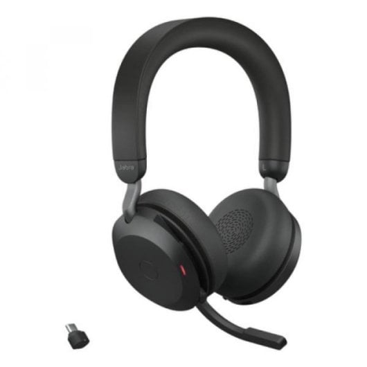 Auriculares Jabra Evolve2 75 inalámbricos Bluetooth con Cancelación Activa de Ruido y USB-C para oficina, color negro