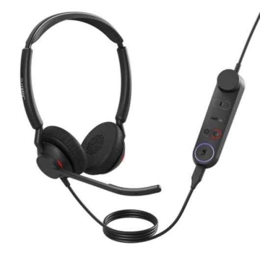Auriculares Jabra Engage 50 II con cable USB-C/A MS STEREO para oficina y llamadas, cancelación de ruido, color negro