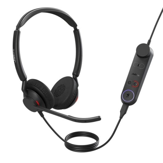 Auriculares Jabra Engage 50 II con cable USB-A Cancelación Ruido Micrófono Oficina Negro