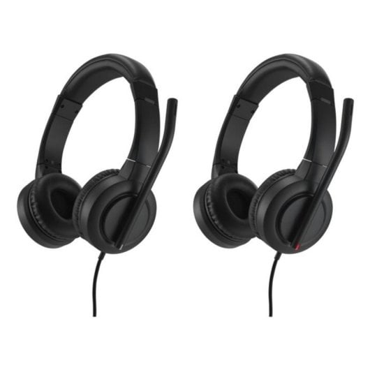 Auriculares Kensington H1000 con cable USB-C para llamadas y música con cancelación de ruido negros
